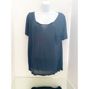 Brandy Melville Navy Pocket Tshirt